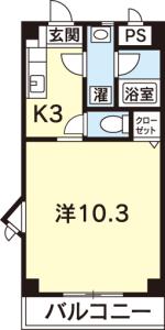 MUSE ONE 301【間取図】 020101 (１号室並び.jpg)